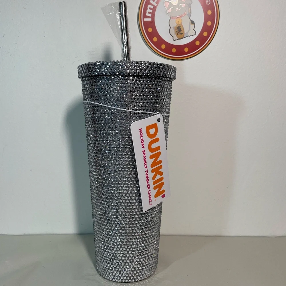 Dunkin’ Stainless Steel Holiday Sparkly Tumbler - Picture 3 of 6
